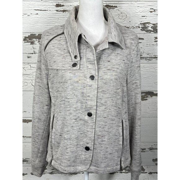 CABI Rookie Jacket Heather Gray Sz L #6032 EUC - Picture 4 of 8
